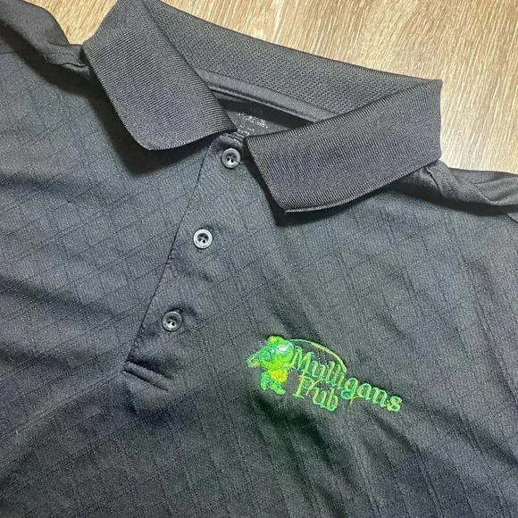 Mens Black Mulligans Pub Polo - XXL - Picture 2 of 7